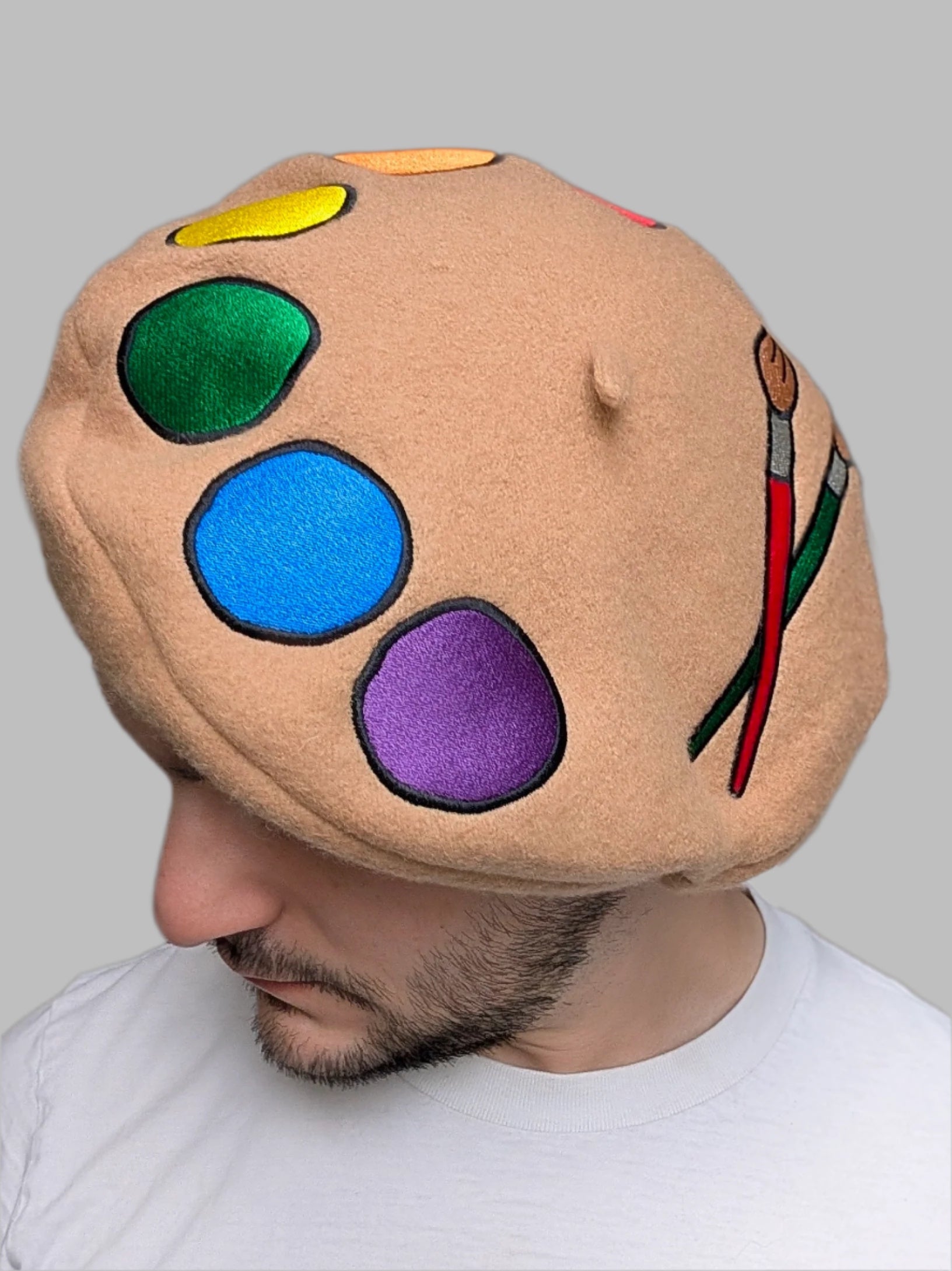 Art Palette Beret - Sleepy Peach