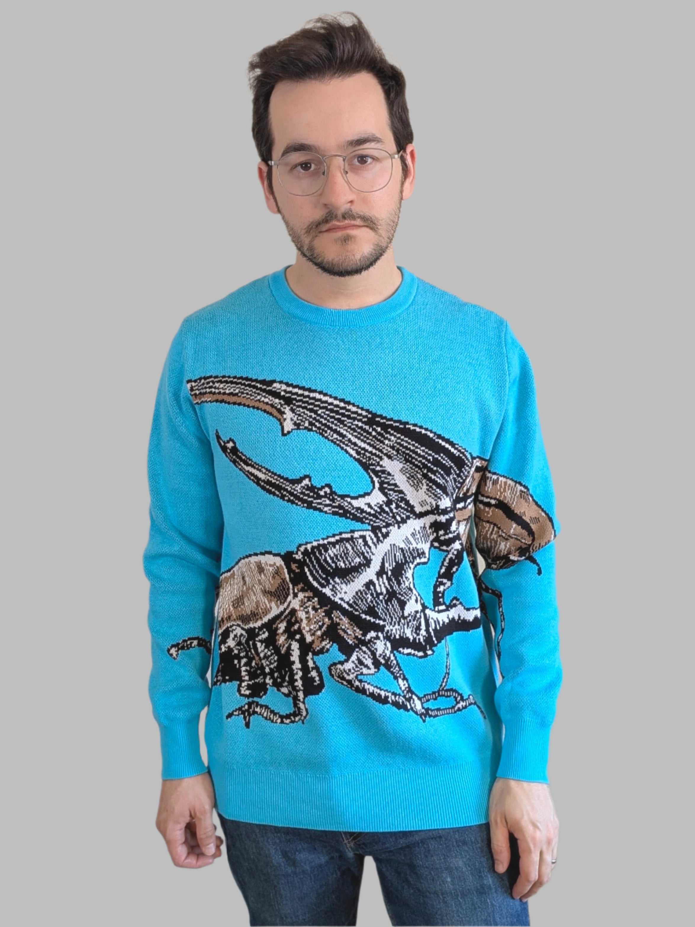 Meet the Beetles Sweater - Sleepy Peach