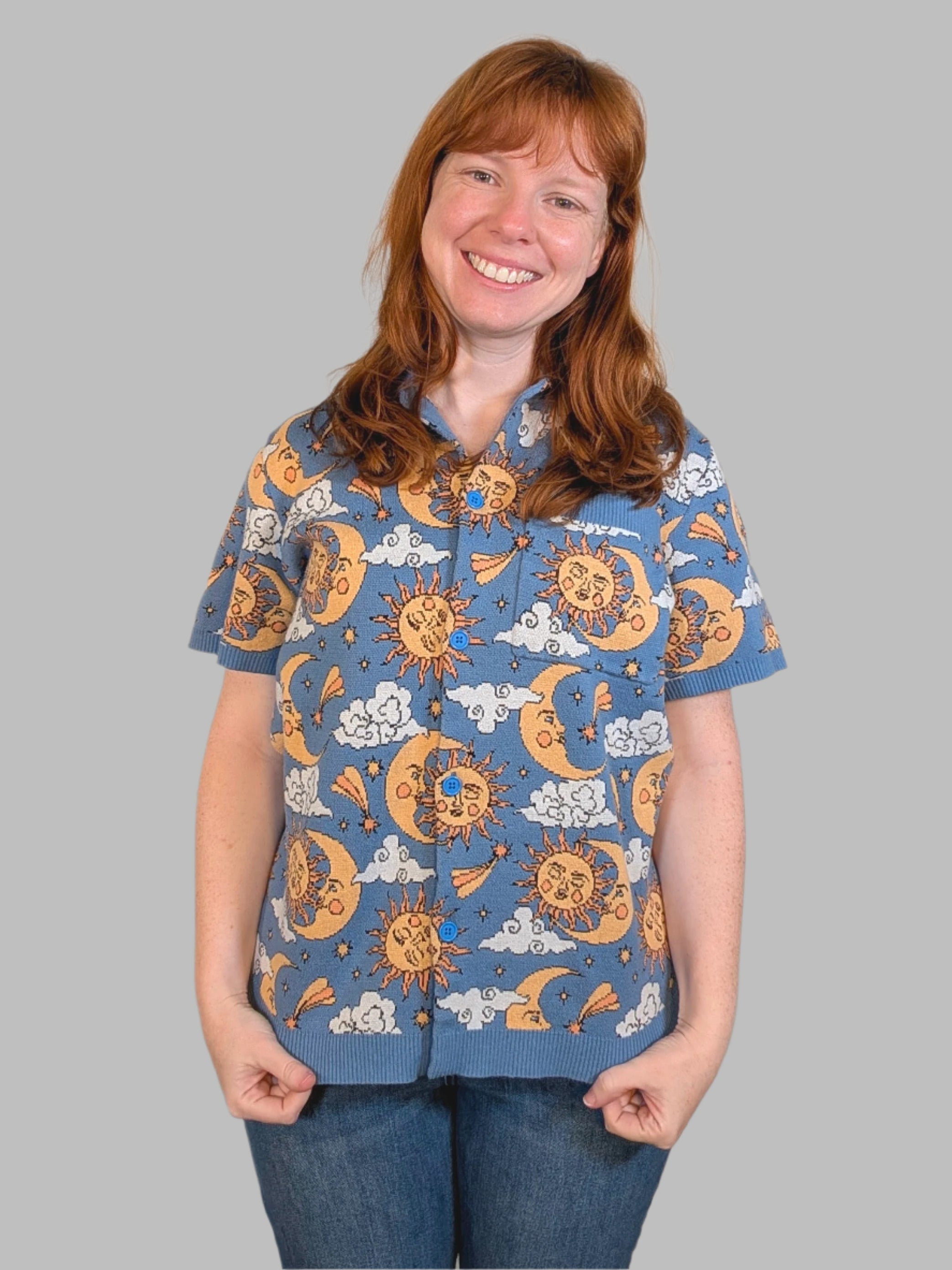 The Sun & Moon Button Up-Sleepy Peach