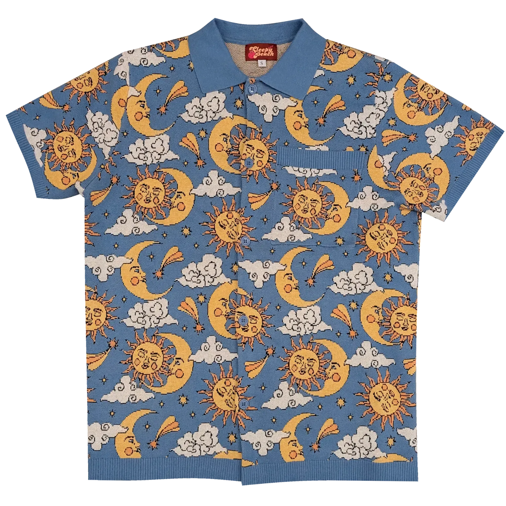 The Sun & Moon Button Up-Sleepy Peach