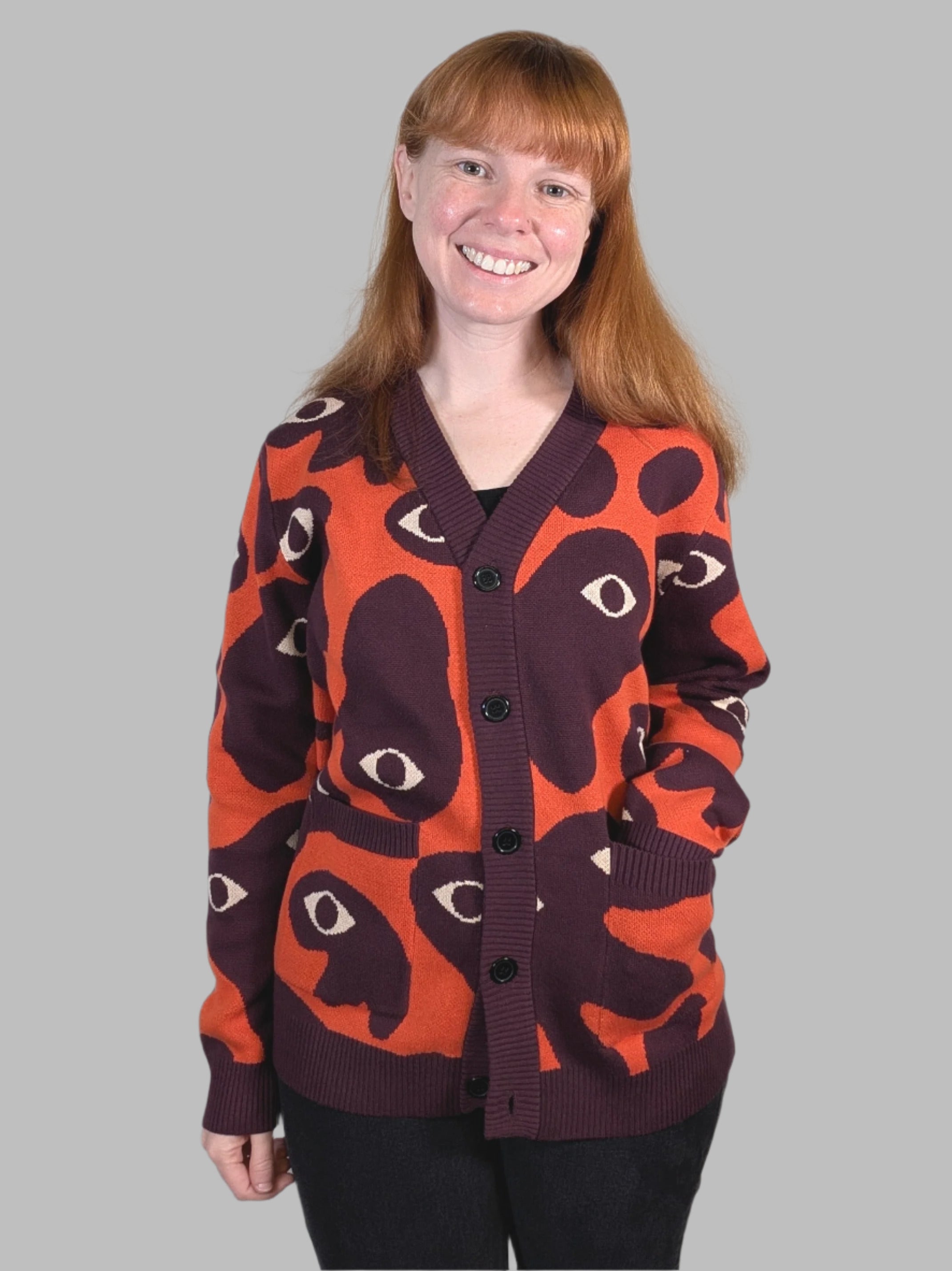 Bauhaus Nightmare Cardigan - Sleepy Peach