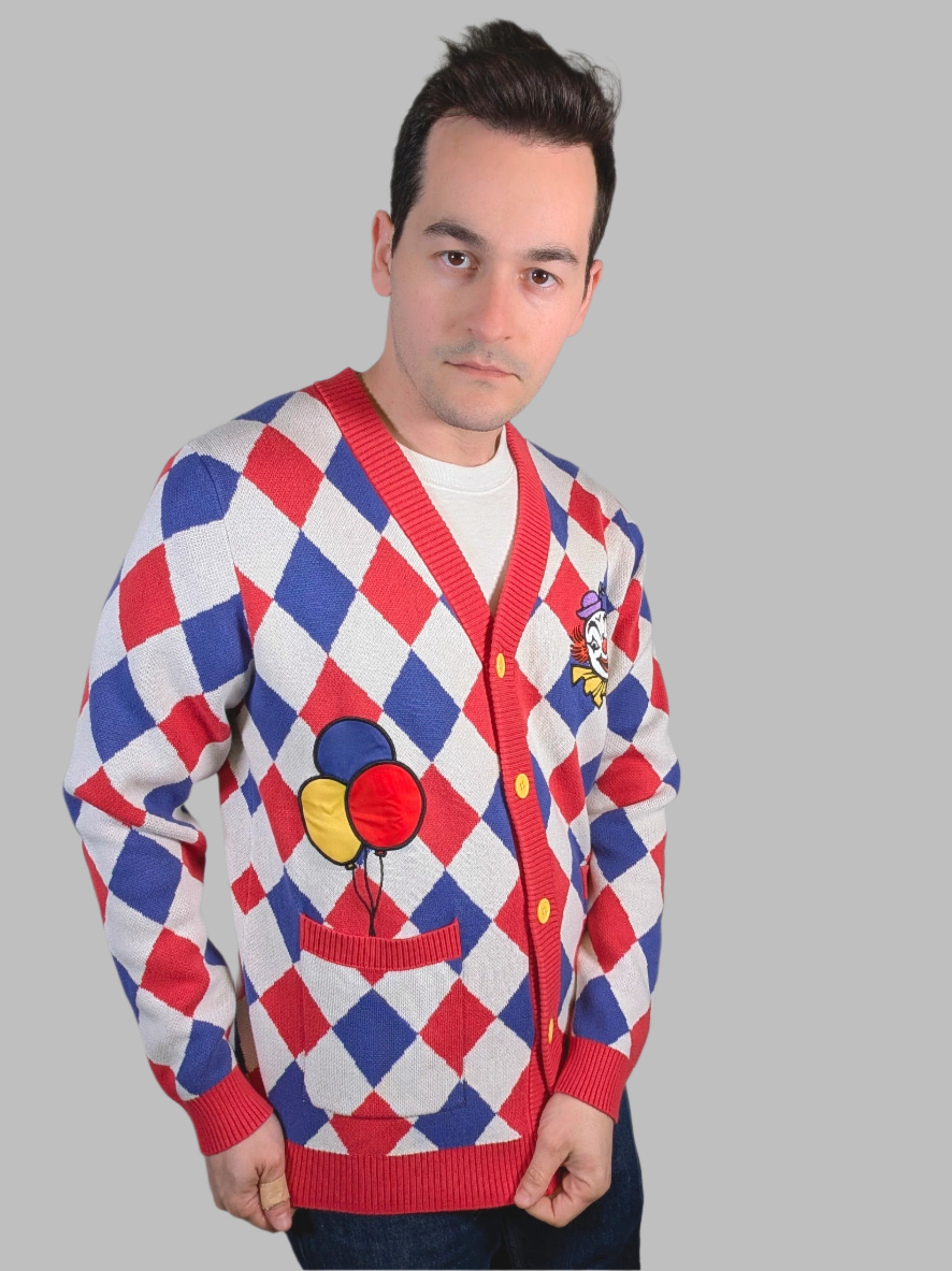 Certified Clown Cardigan - Sleepy Peach