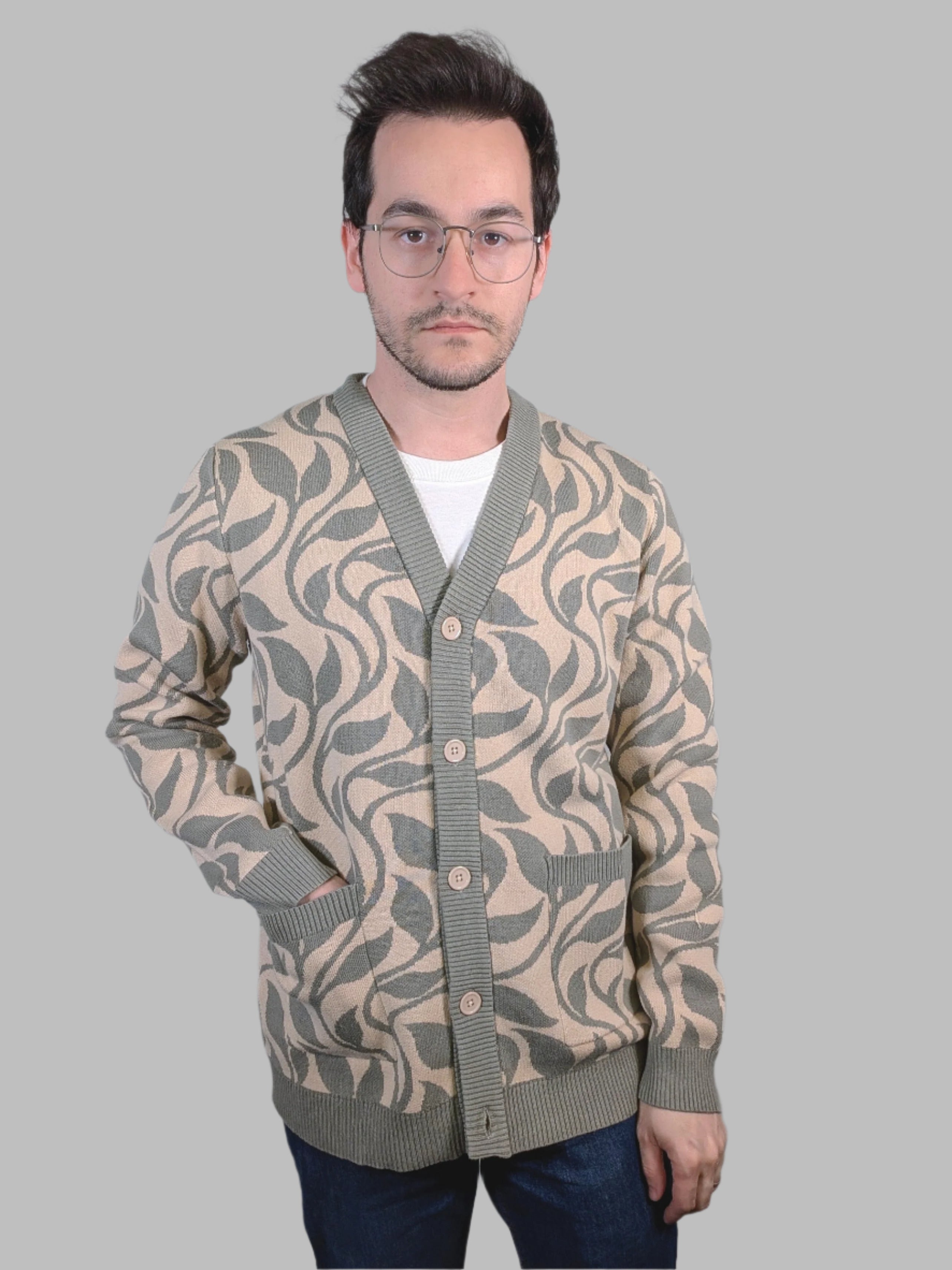 Poison Ivy Cardigan - Sleepy Peach