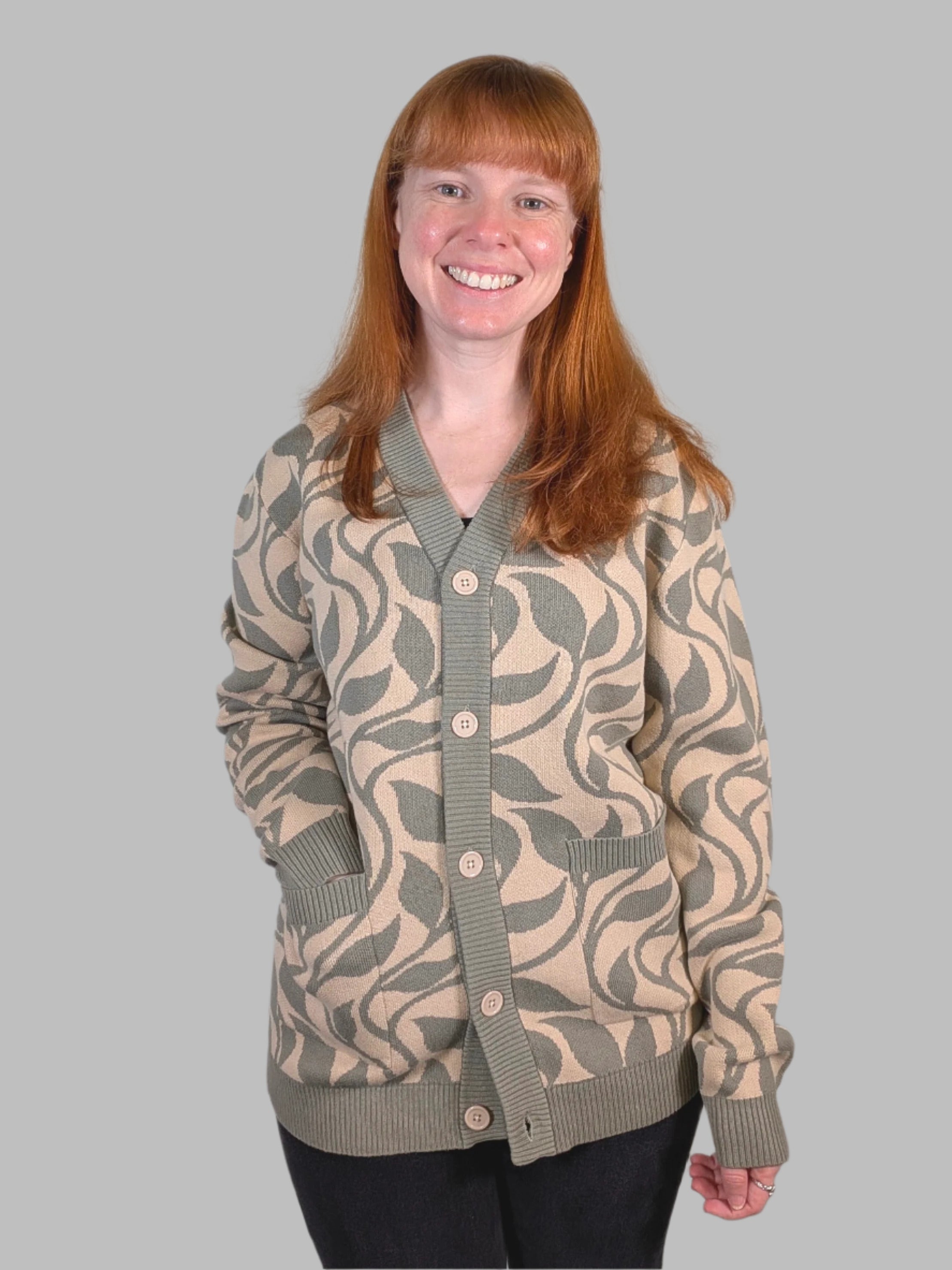 Poison Ivy Cardigan - Sleepy Peach