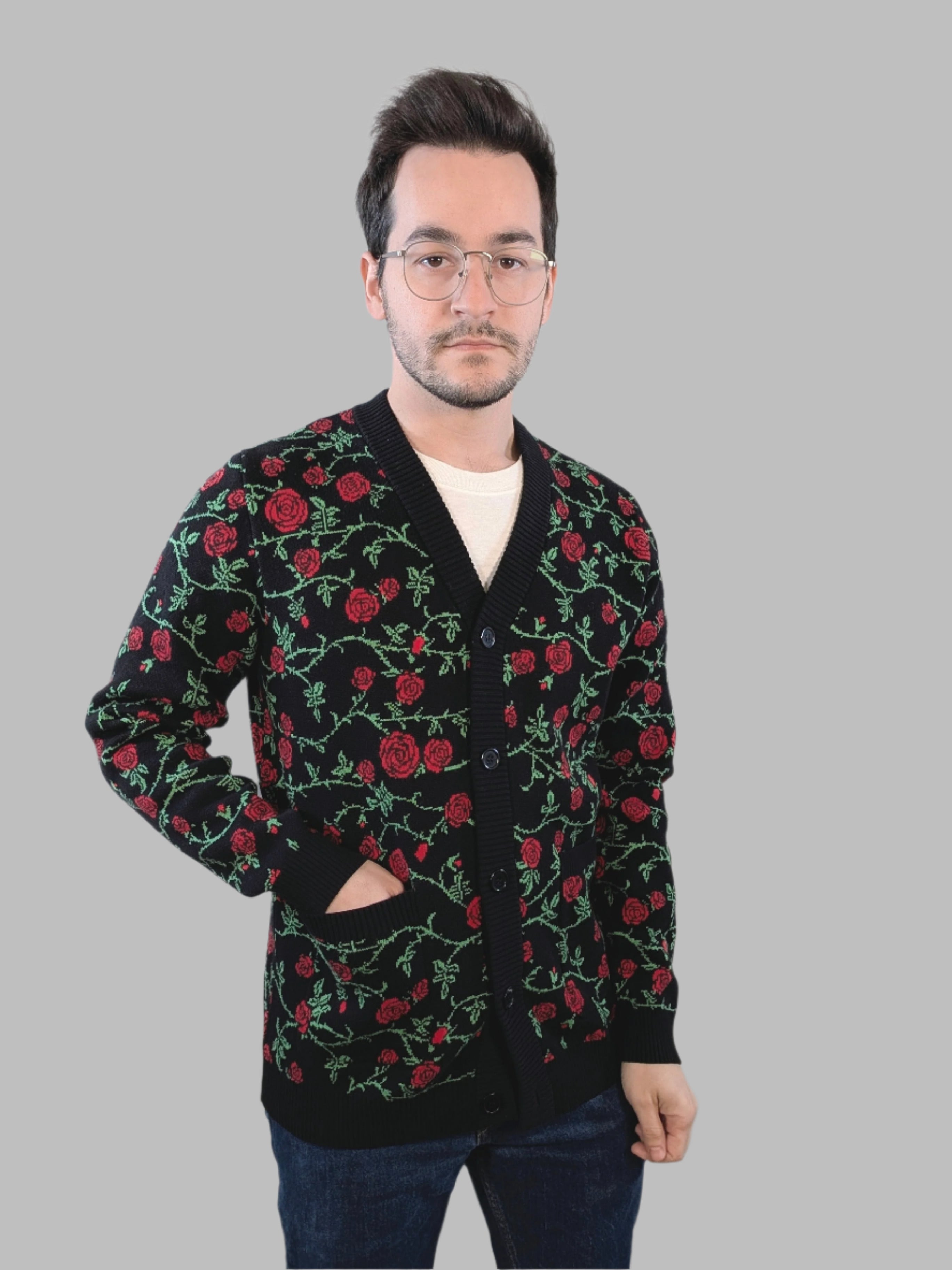Rose & Thorn Cardigan - Sleepy Peach