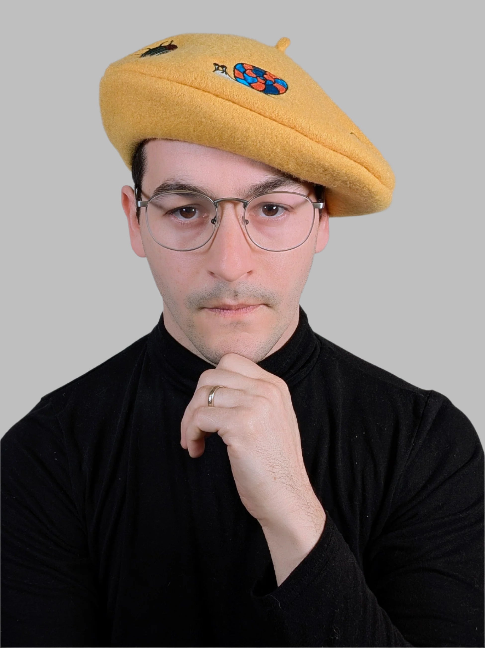 Buggin' Out Beret - Sleepy Peach