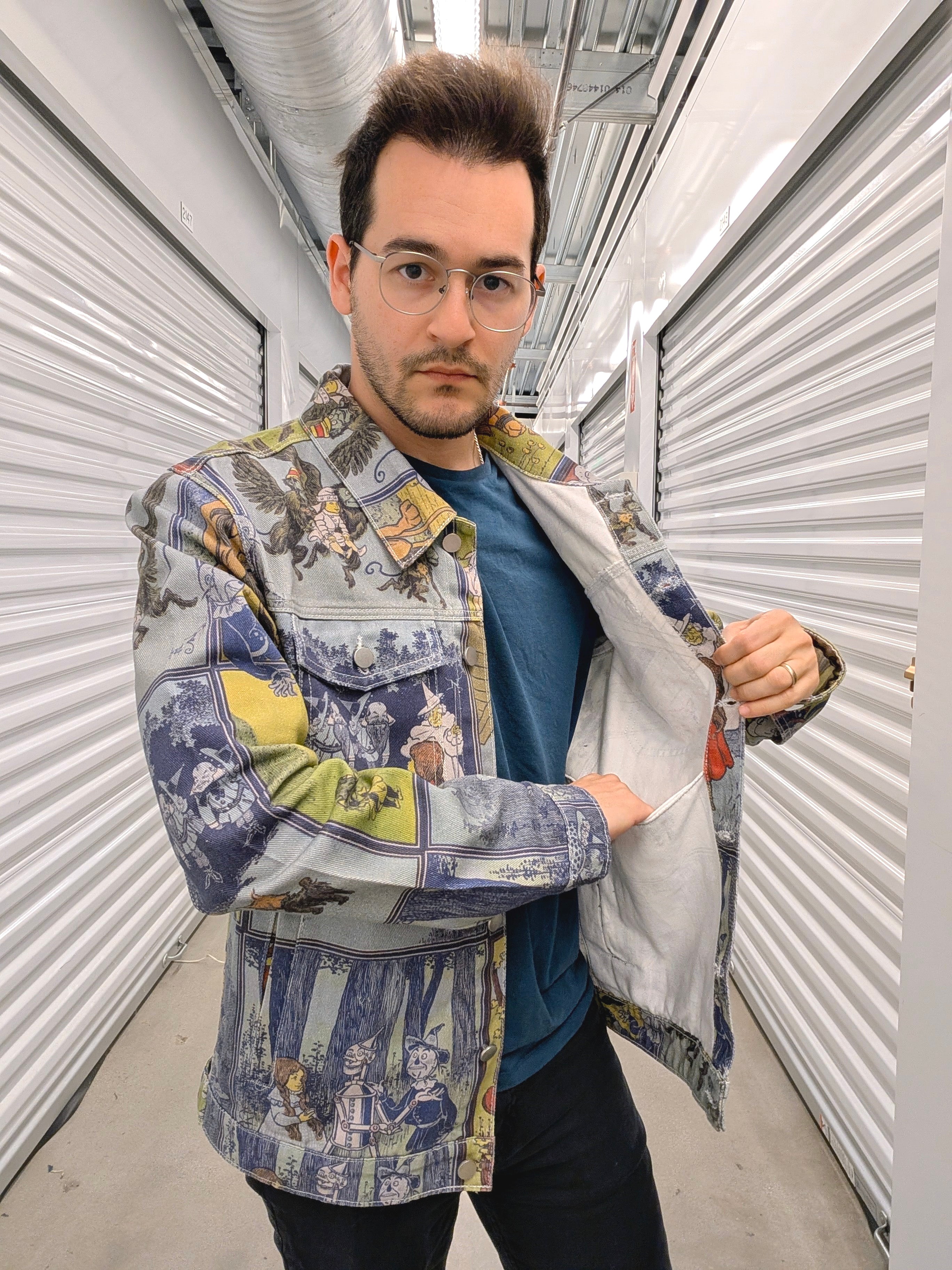 Wizard of Oz Denim Jacket - Sleepy Peach