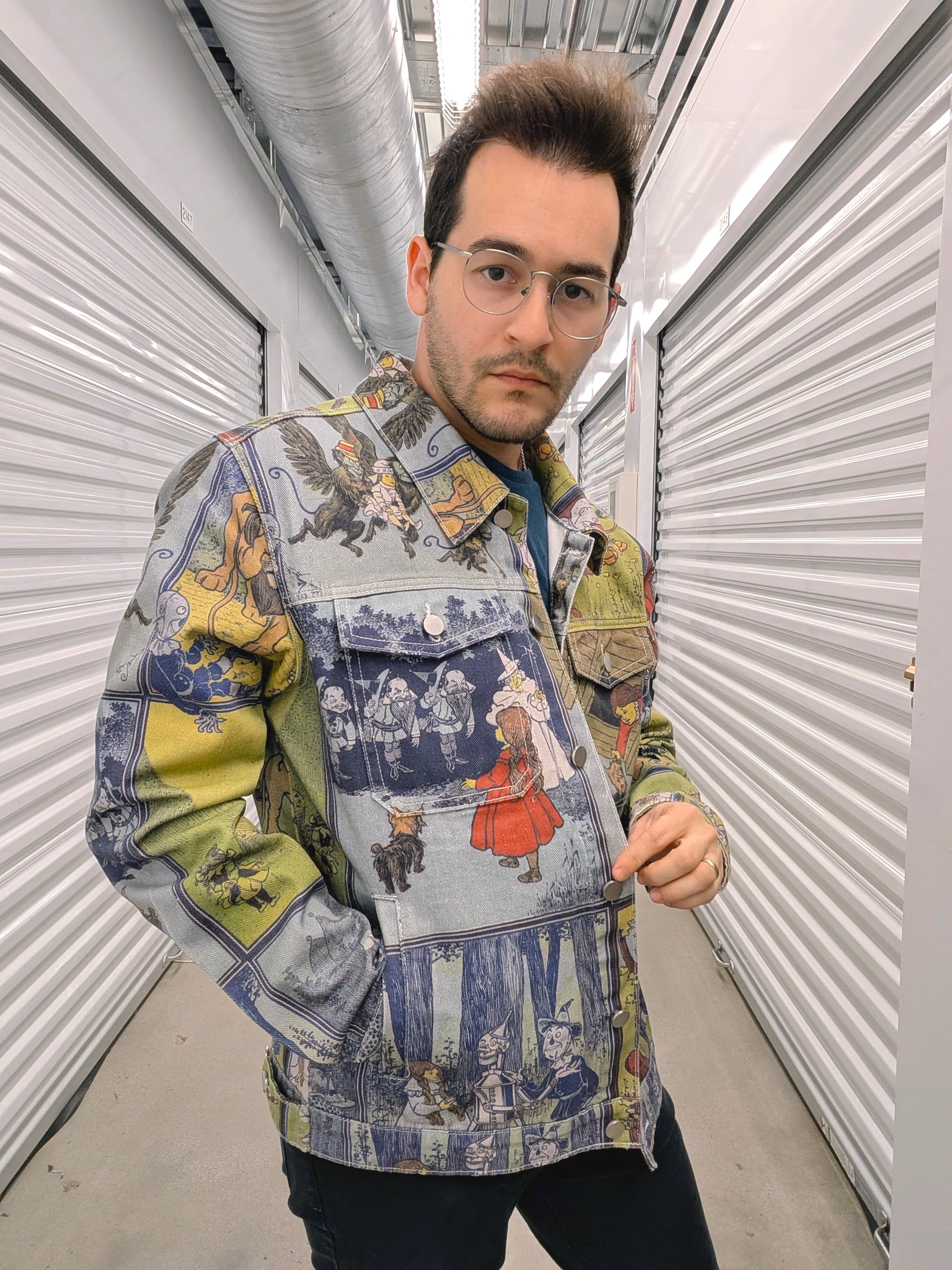 Wizard of Oz Denim Jacket - Sleepy Peach