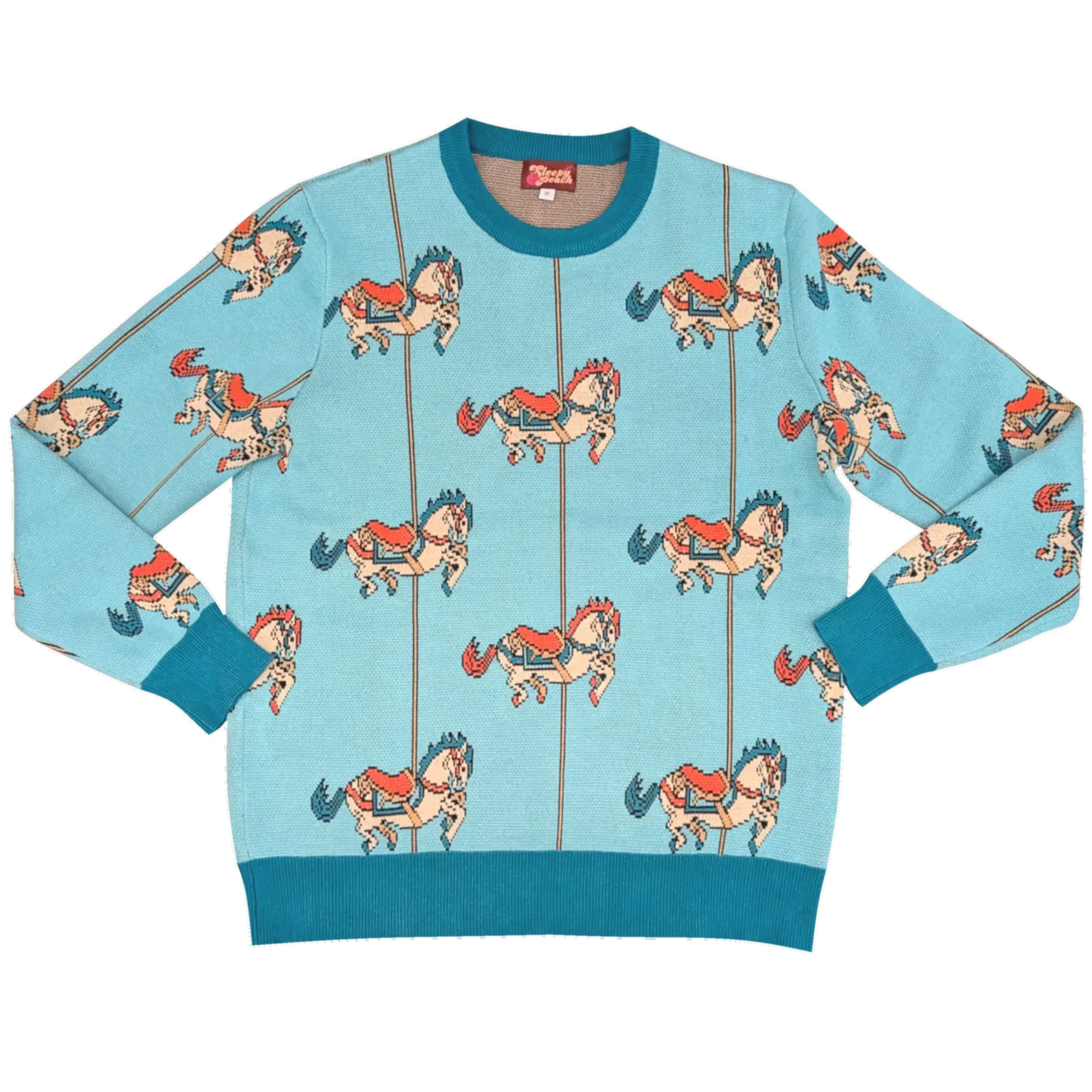 Luxe Carousel Sweater - Sleepy Peach