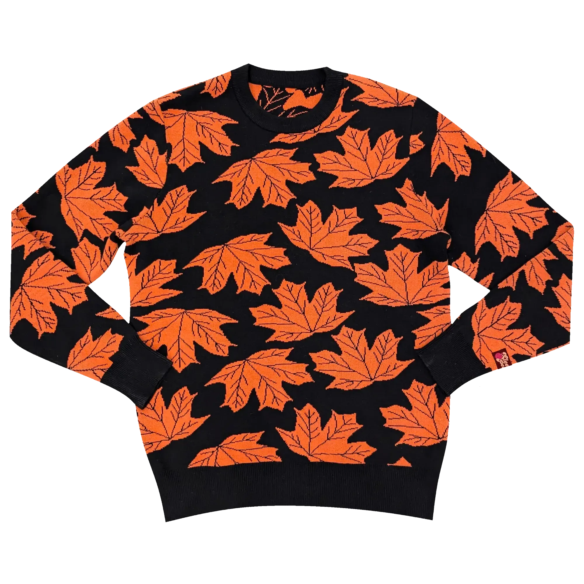 Reversible Maple Leaf Sweater - Sleepy Peach
