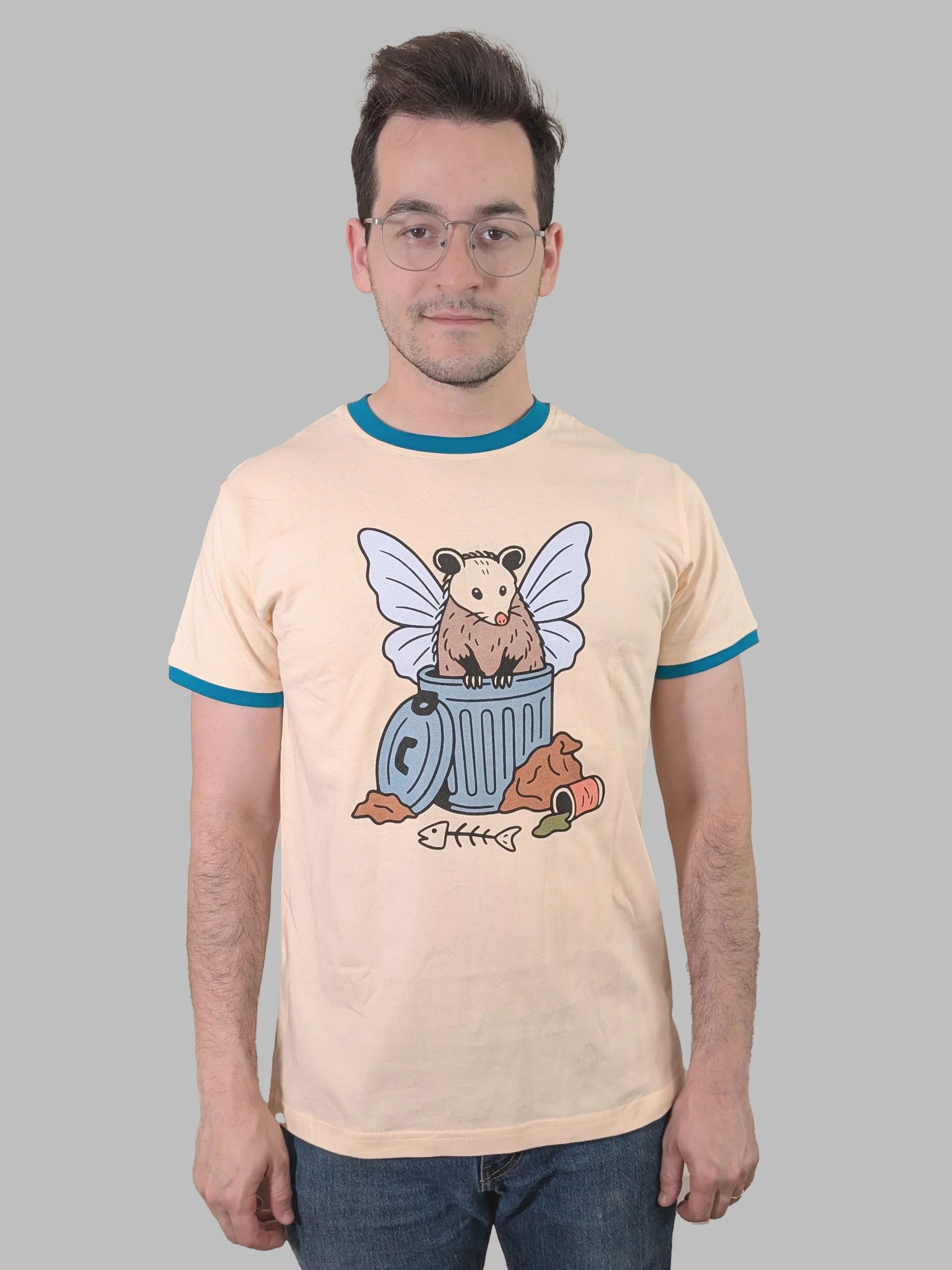 Fairy Possum Shirt - Sleepy Peach