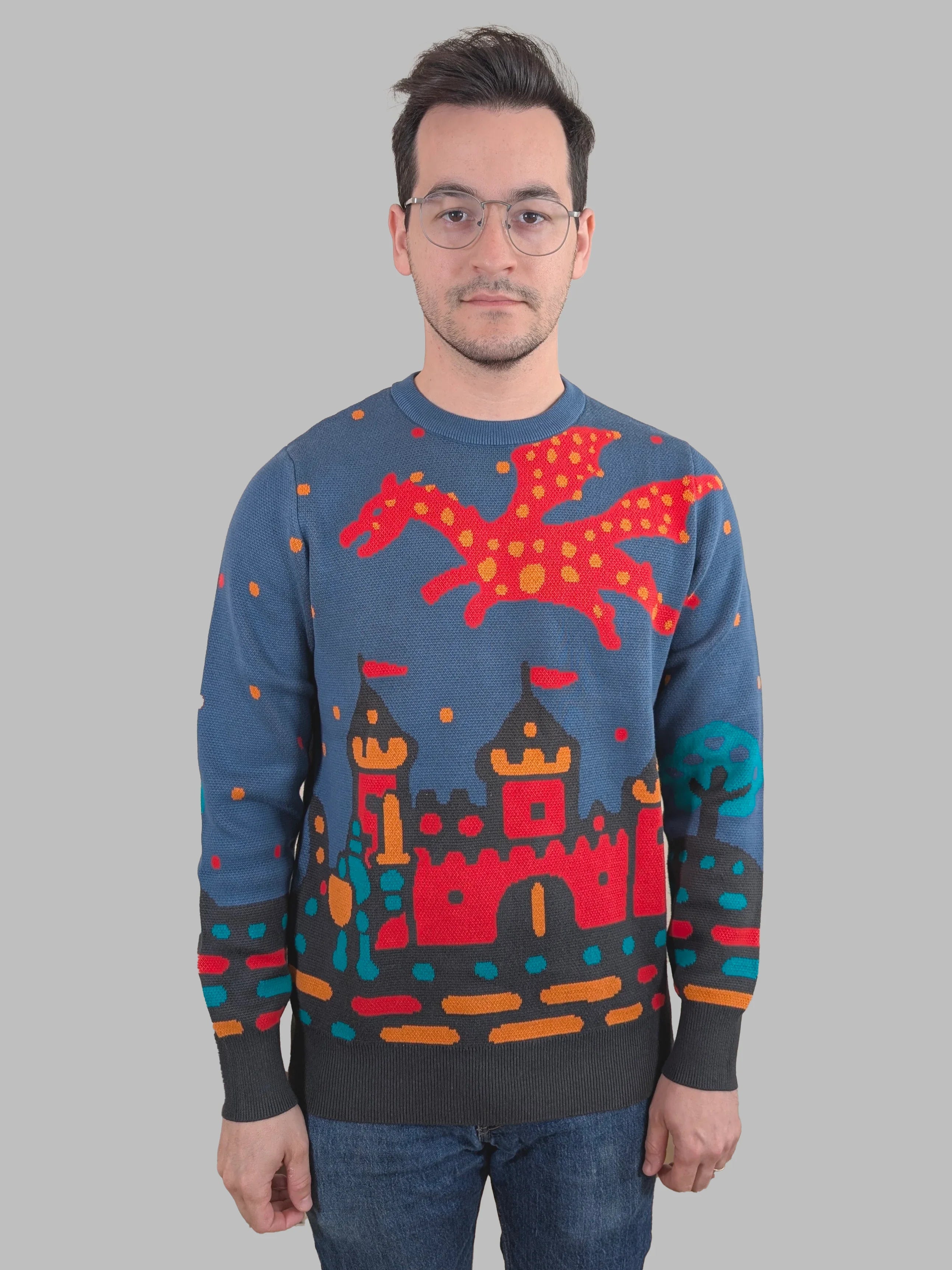 Medieval Fantasy Sweater - Sleepy Peach