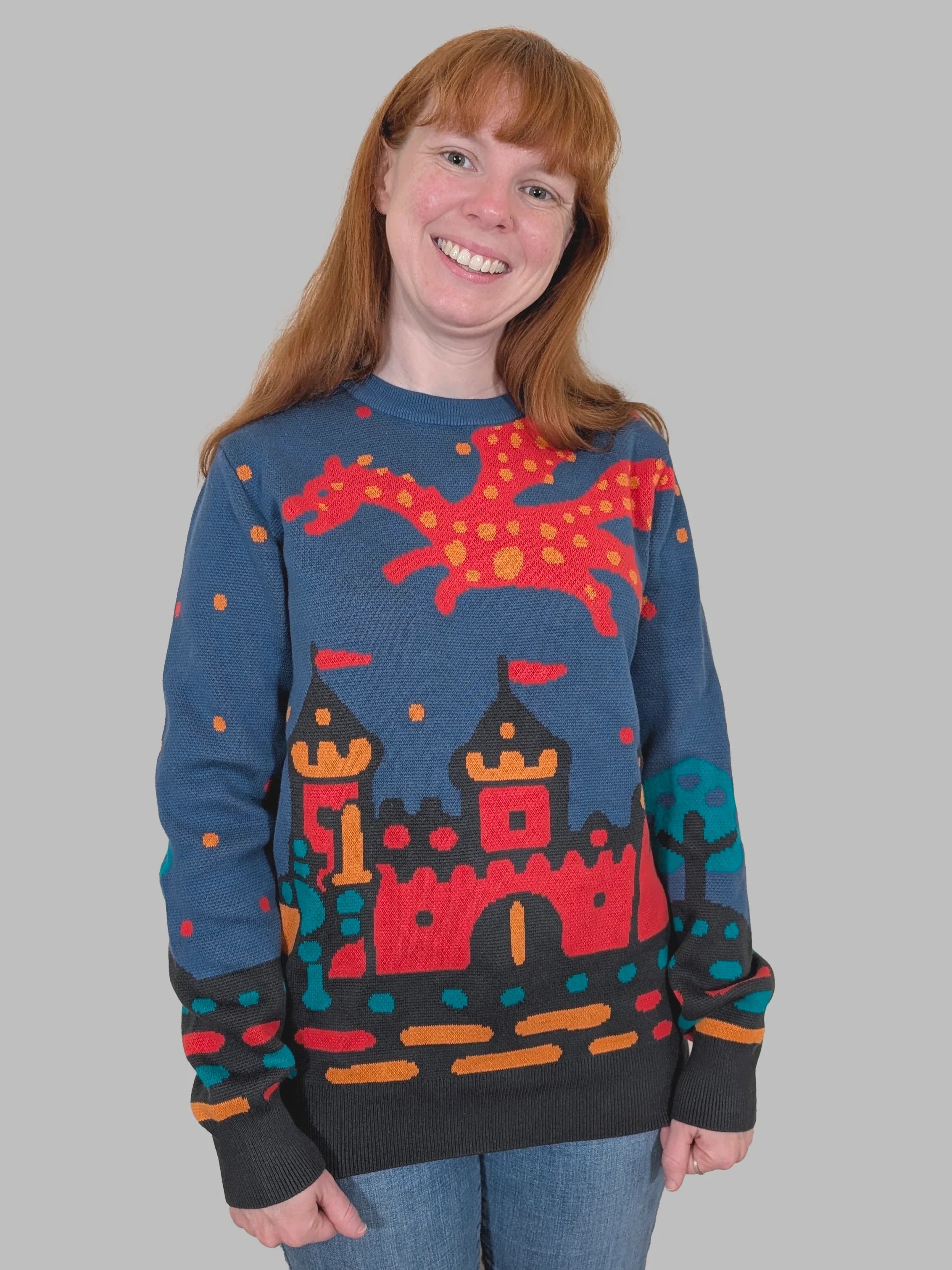 Medieval Fantasy Sweater - Sleepy Peach
