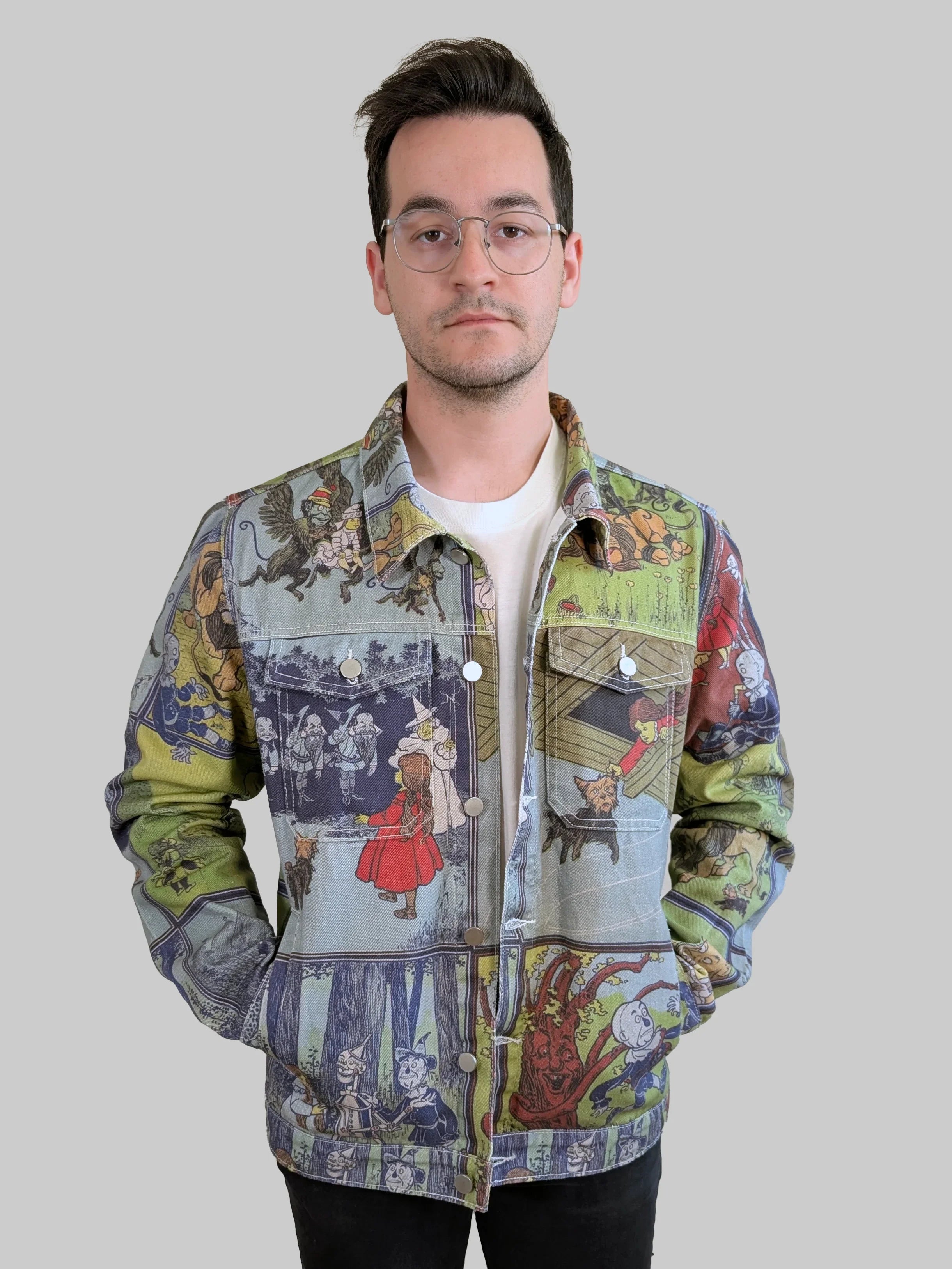 Wizard of Oz Denim Jacket - Sleepy Peach