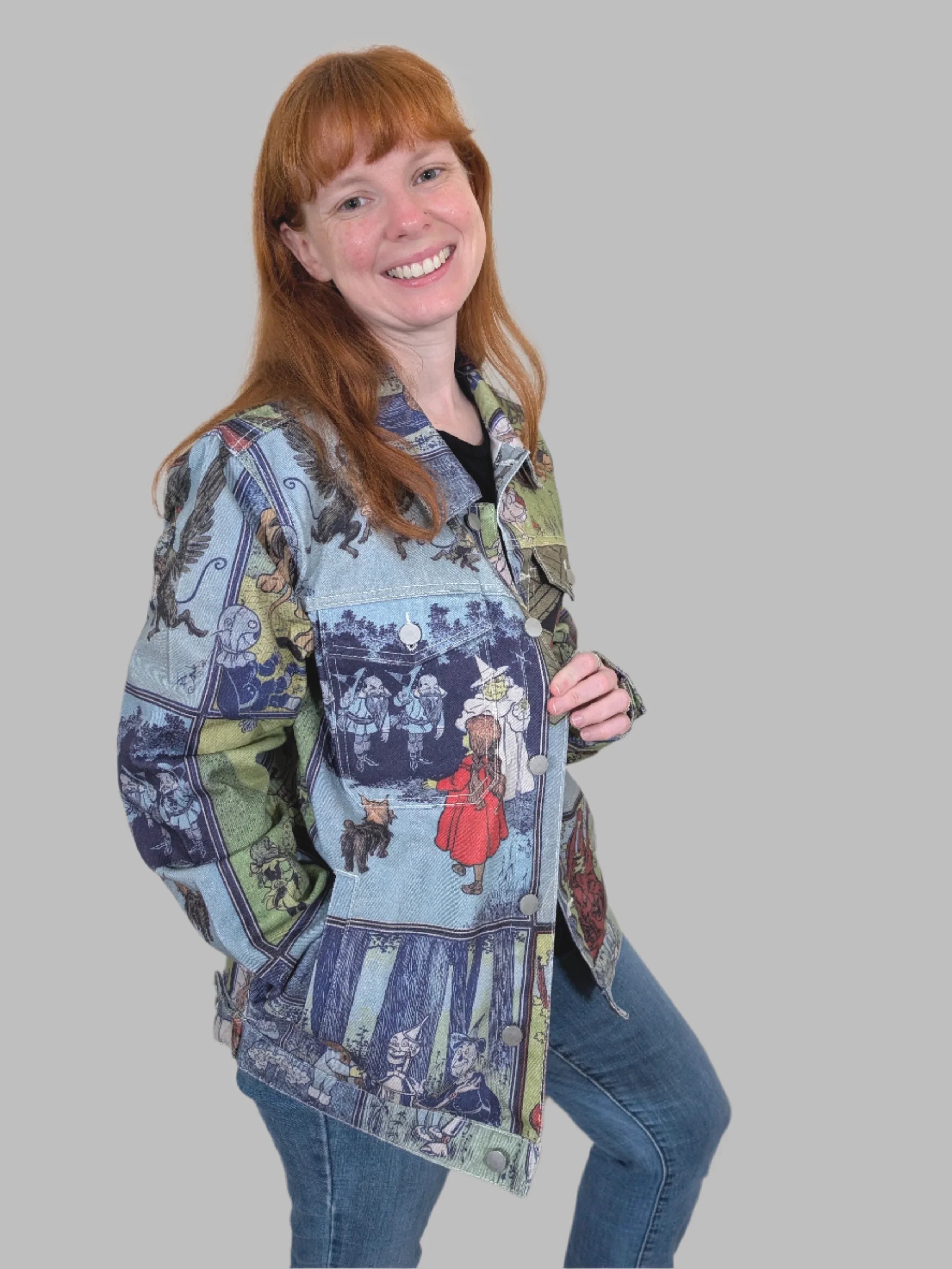 Wizard of Oz Denim Jacket - Sleepy Peach