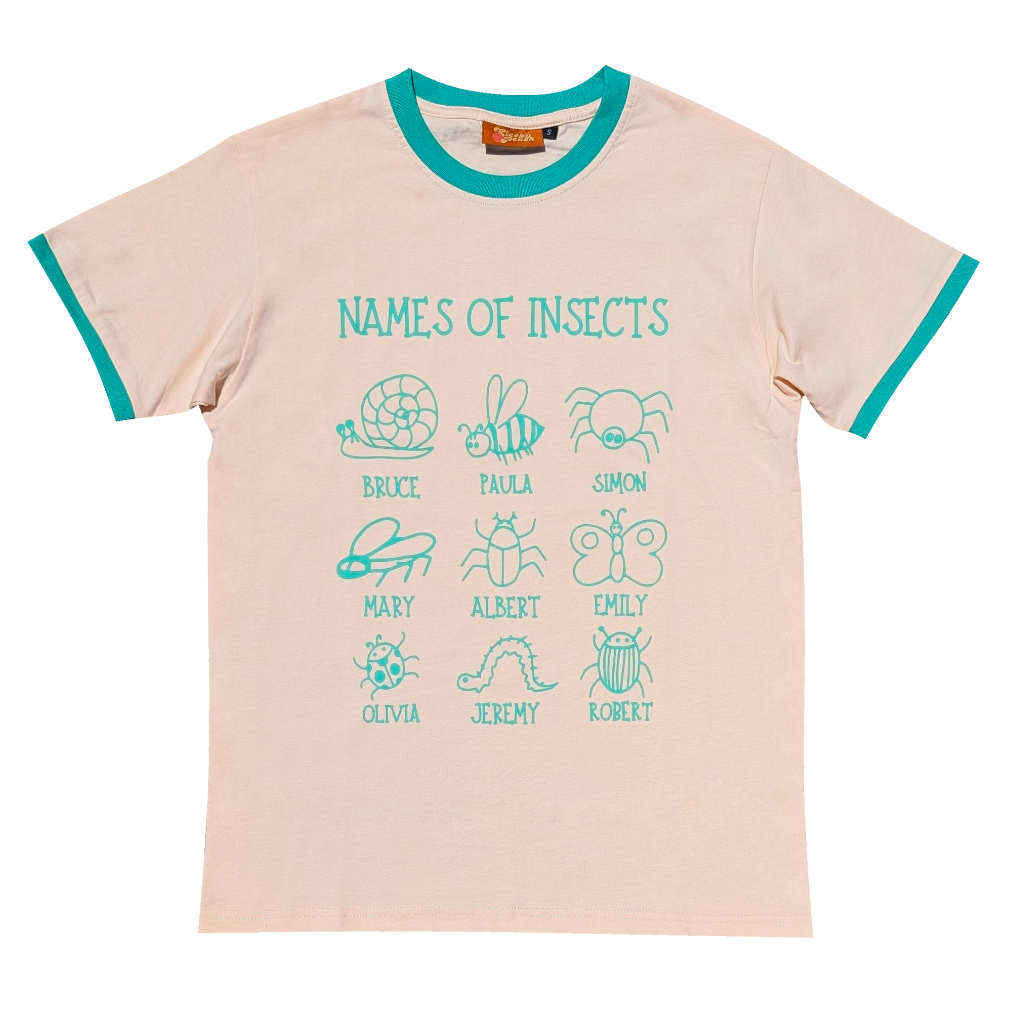 NAMES OF INSECTS Shirt - Sleepy Peach