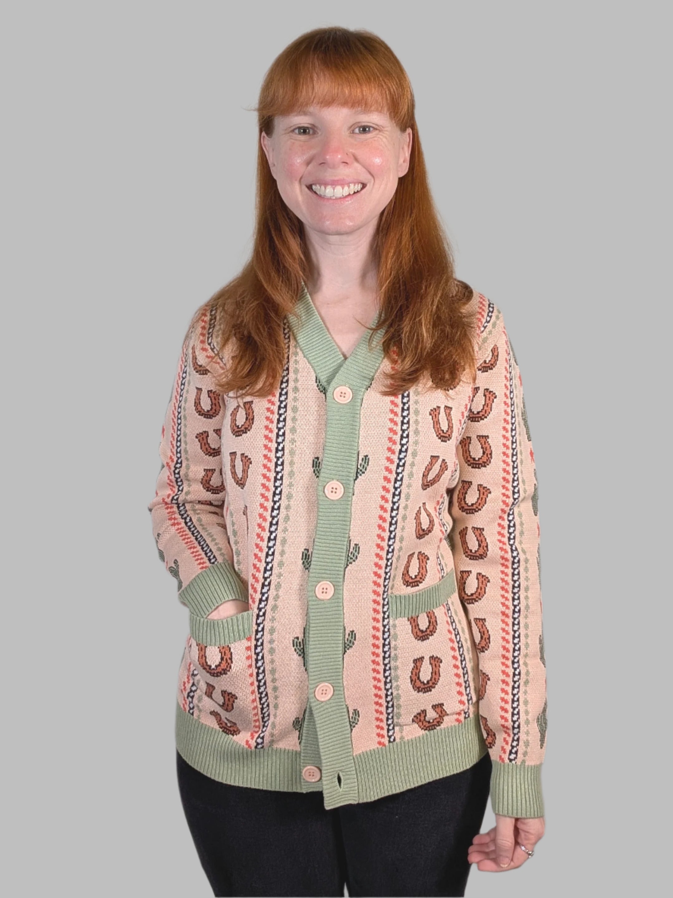 Best Western Cardigan - Sleepy Peach
