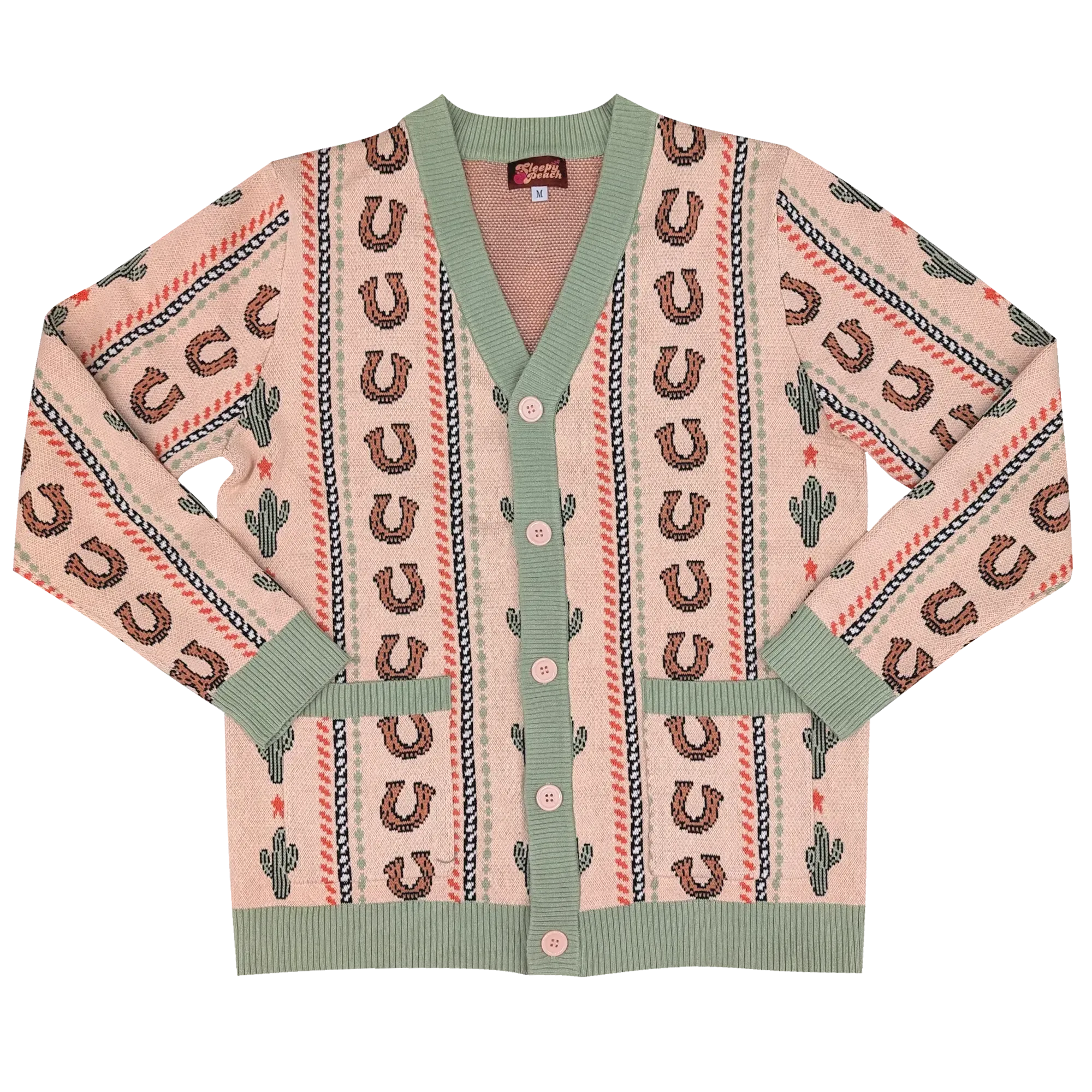 Best Western Cardigan - Sleepy Peach