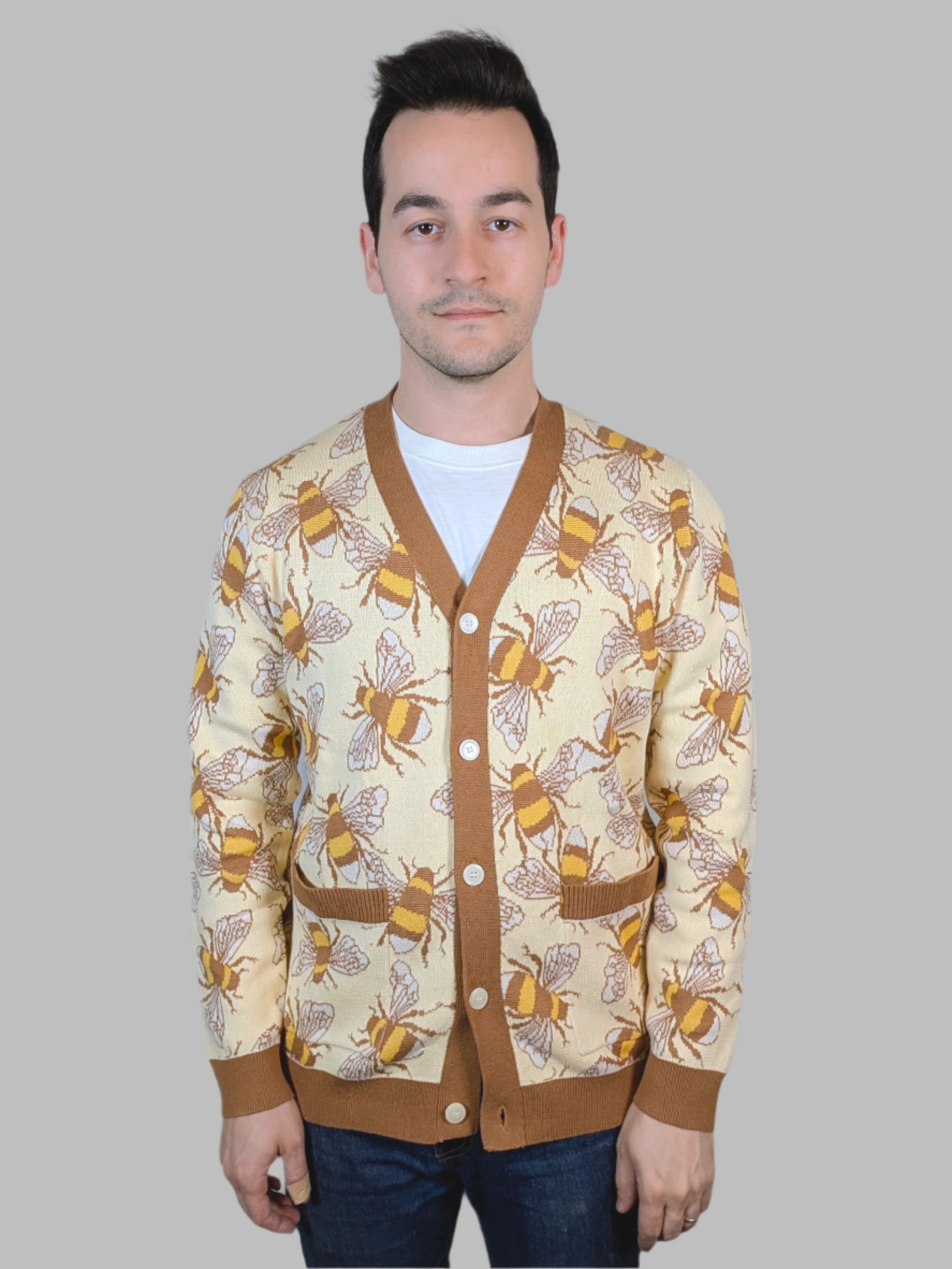 Bumblebee Cardigan - Sleepy Peach
