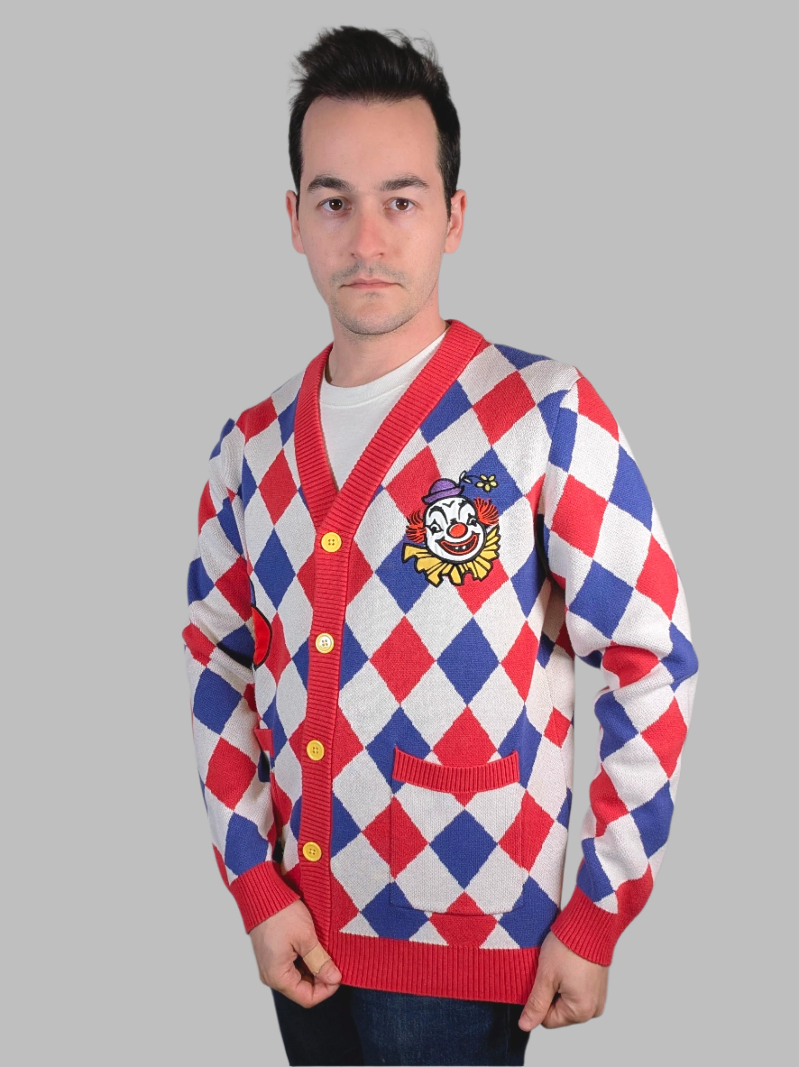 Certified Clown Cardigan - Sleepy Peach