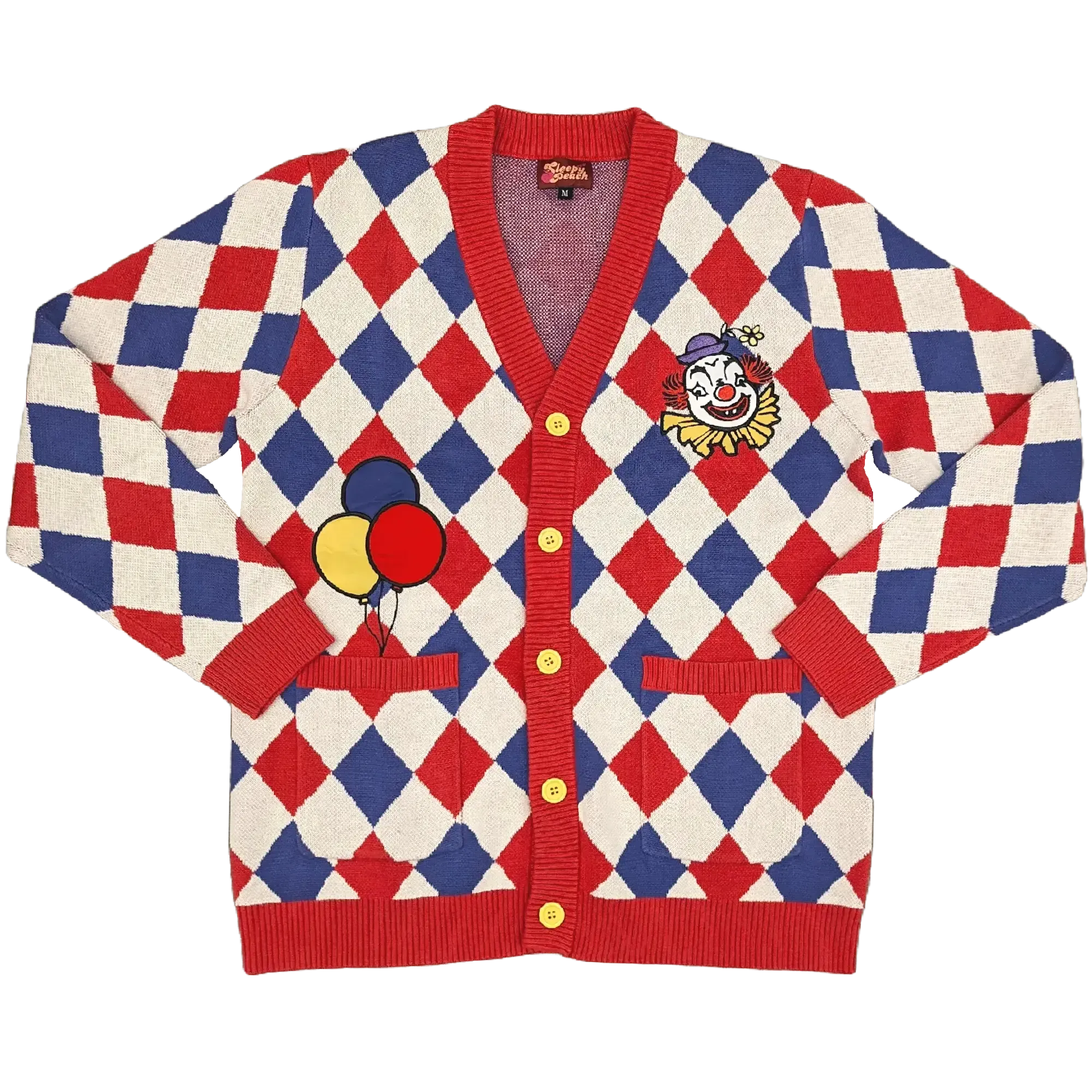 Certified Clown Cardigan - Sleepy Peach