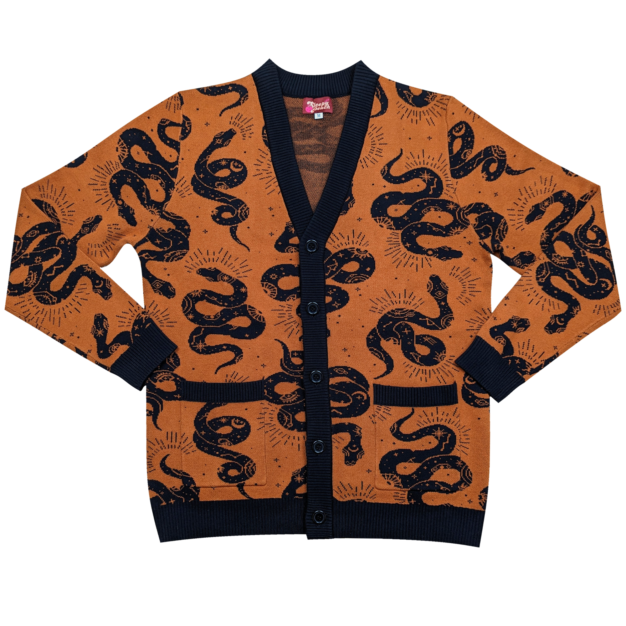 Esoteric Snake Cardigan - Sleepy Peach