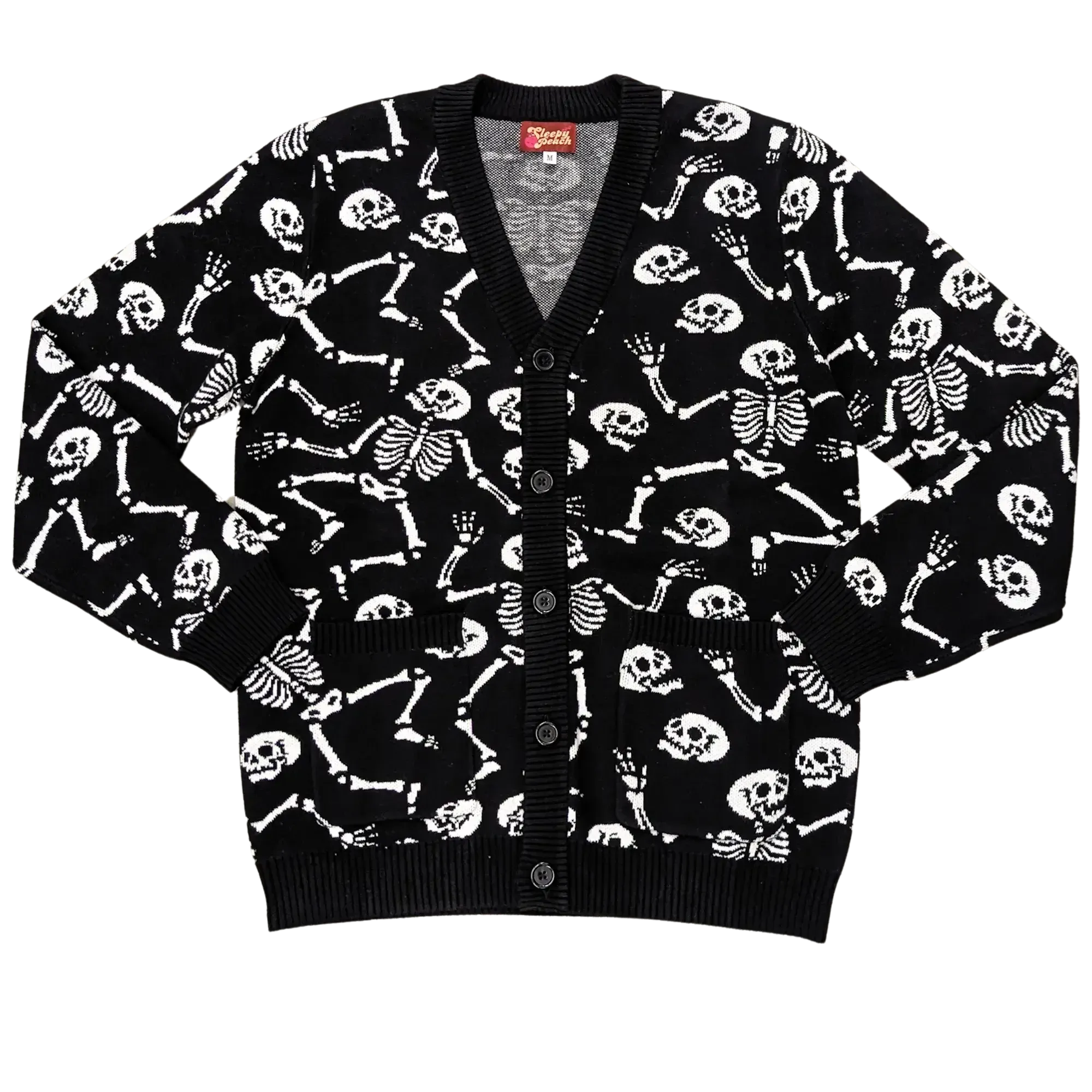 Skeleton Dance Cardigan - Sleepy Peach
