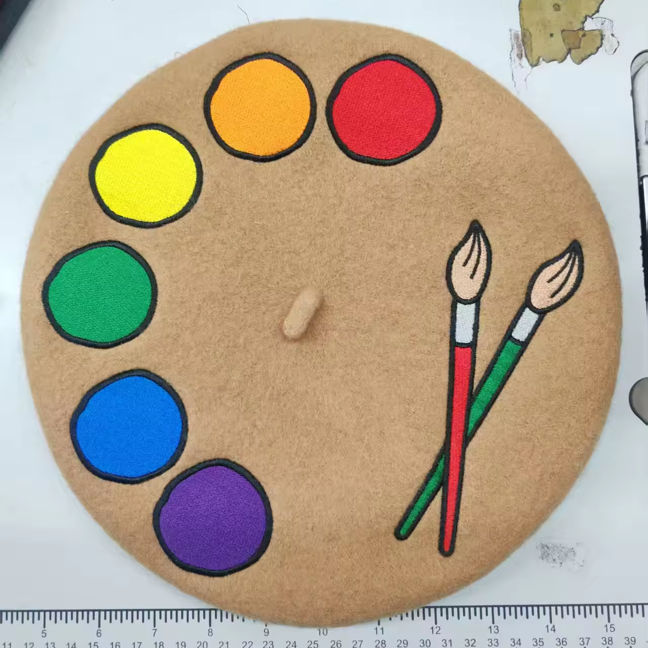 Art Palette Beret - Sleepy Peach