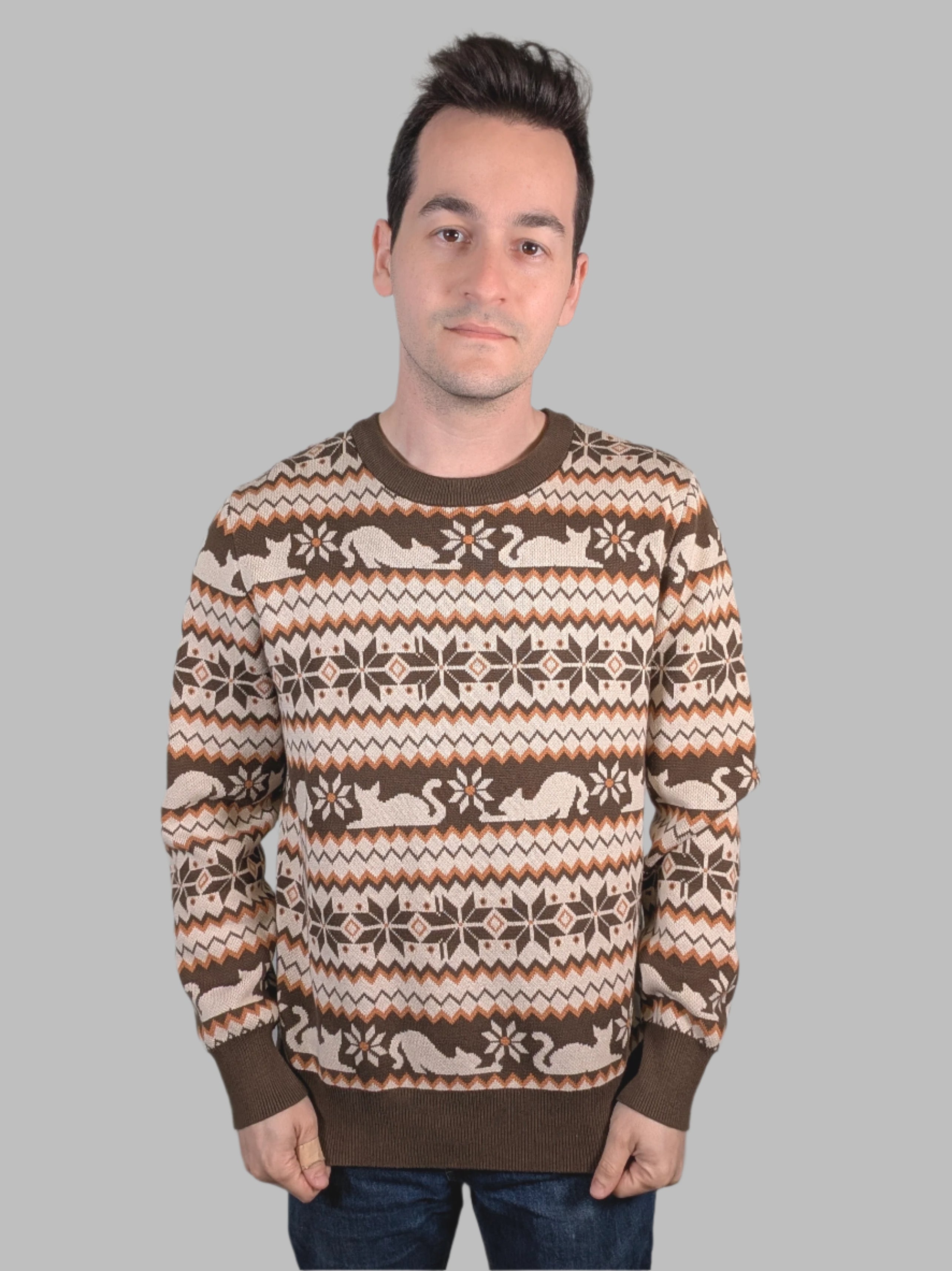 Cat Nap Sweater - Sleepy Peach