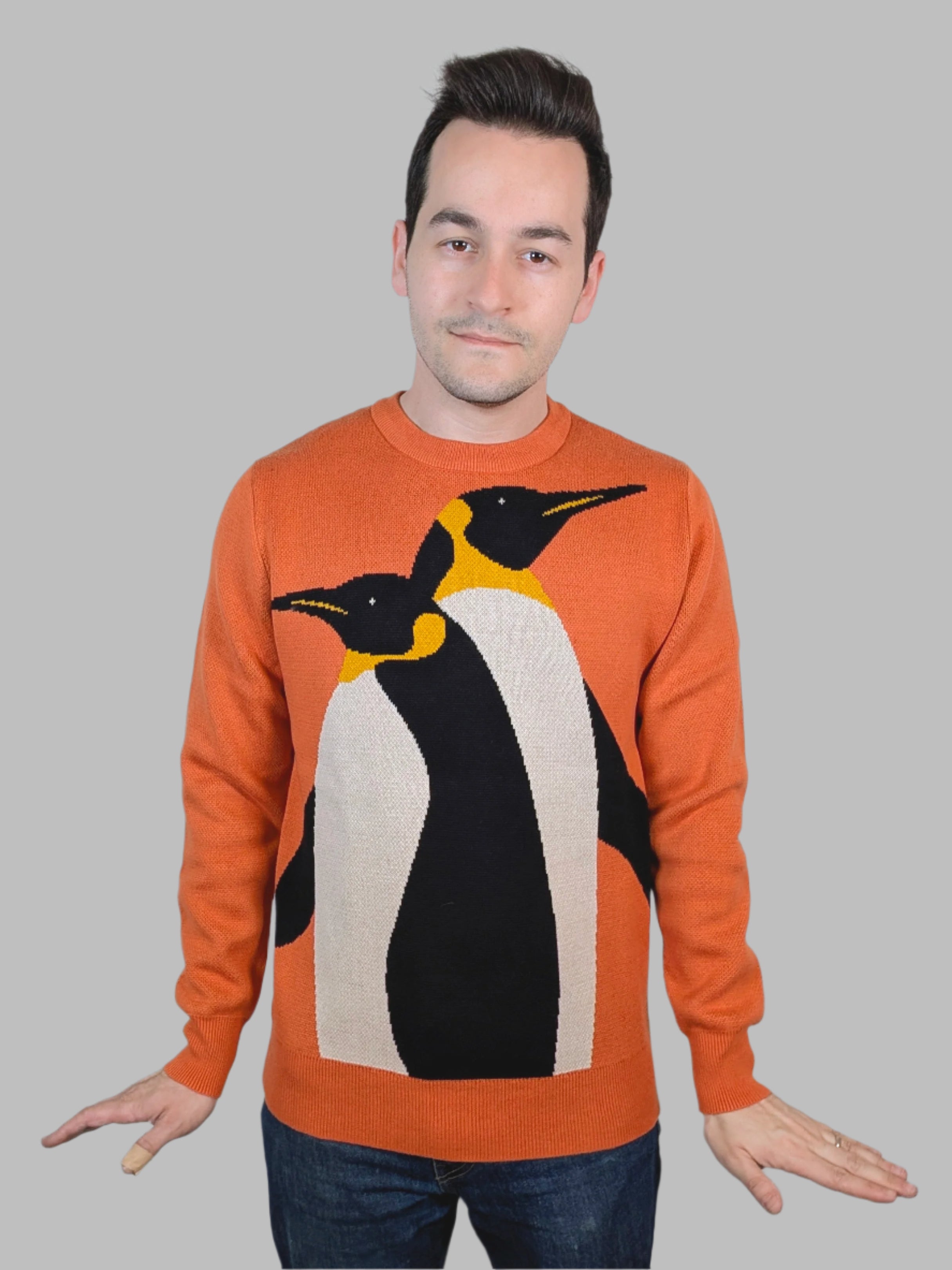 Classic Penguin Sweater - Sleepy Peach