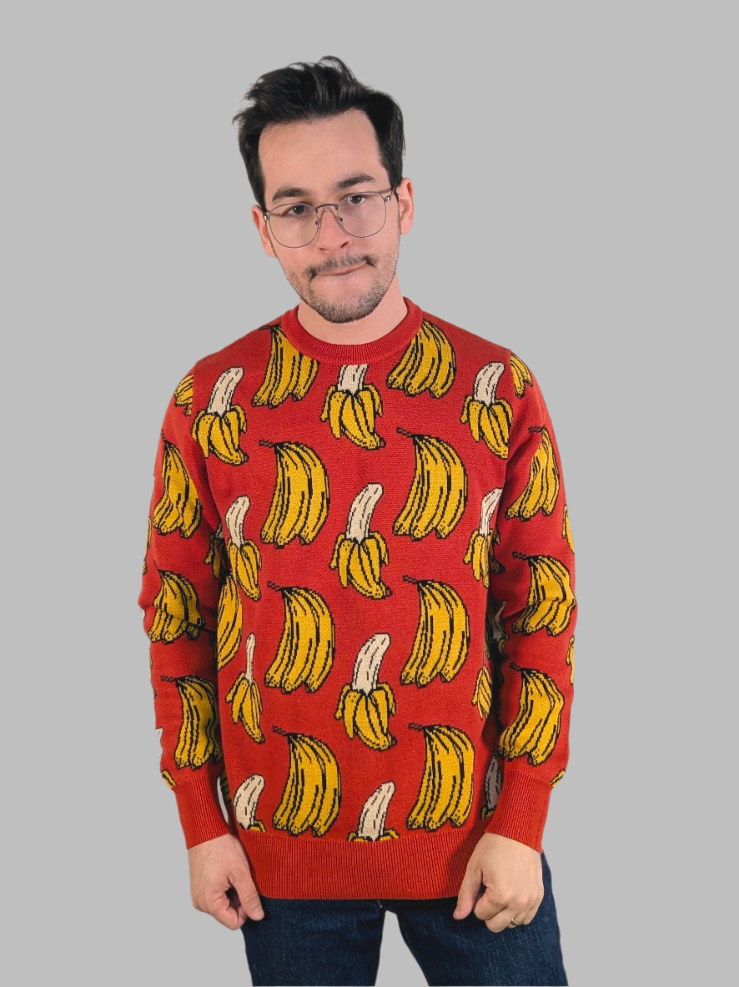 Fab Banana Sweater - Sleepy Peach