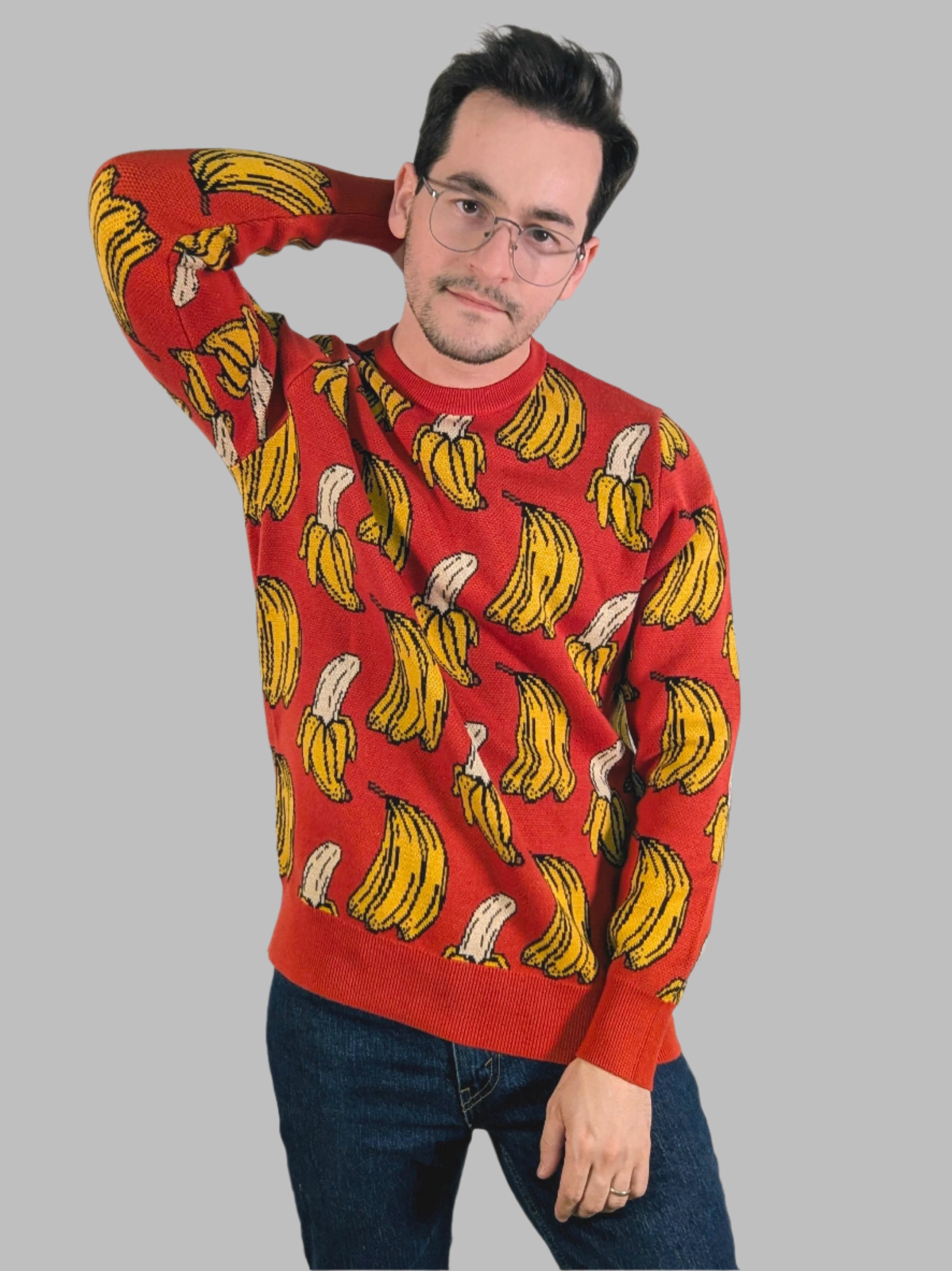 Fab Banana Sweater - Sleepy Peach