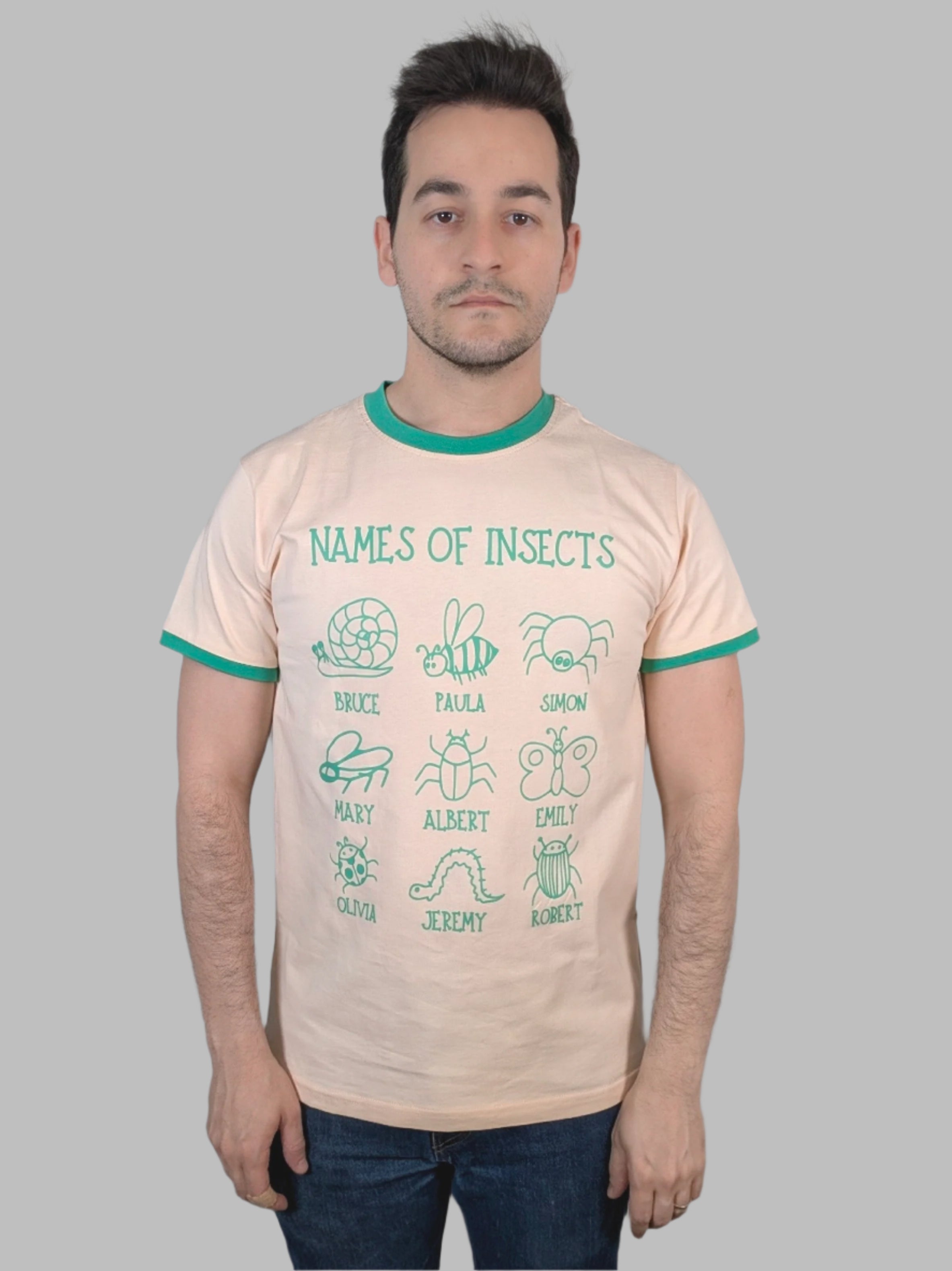 NAMES OF INSECTS Shirt - Sleepy Peach